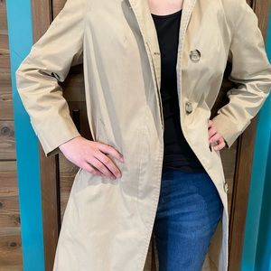 London Fog stone colored tan Trench coat